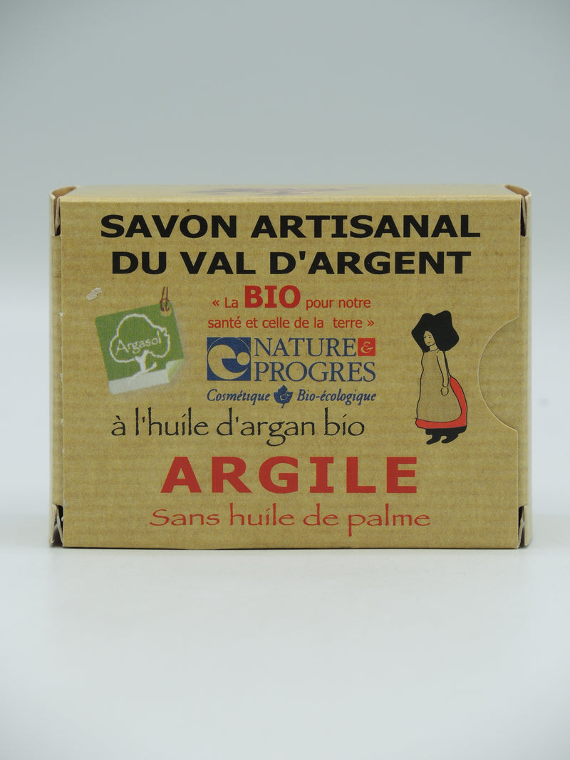 Savon artisanal, Argile, 140g, Argasol