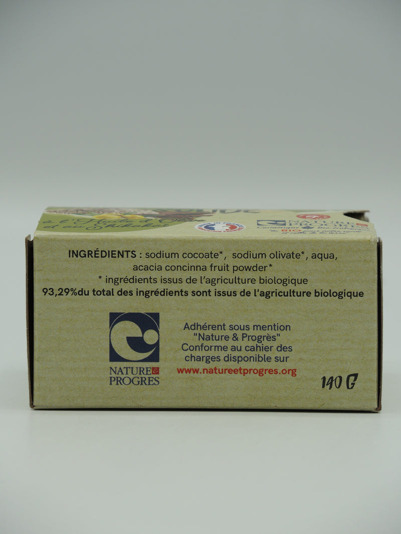 Shampooing solide à l'huile d'olive et poudre de shikakai, 140g, Argasol