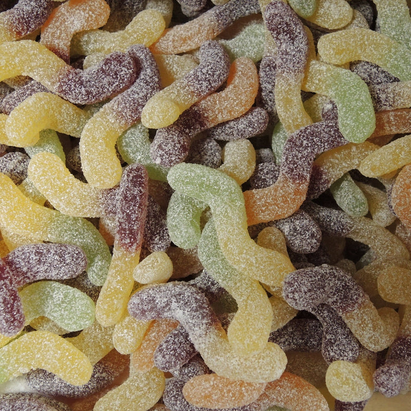 VRAC, bonbons vers acidulés, 100g