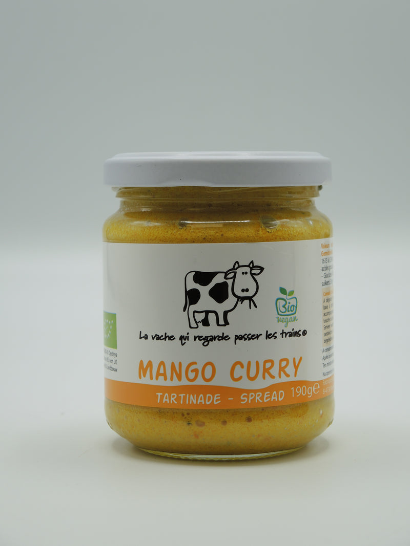 Tartinade mango curry, 190g, La vache qui regarde passer les trains