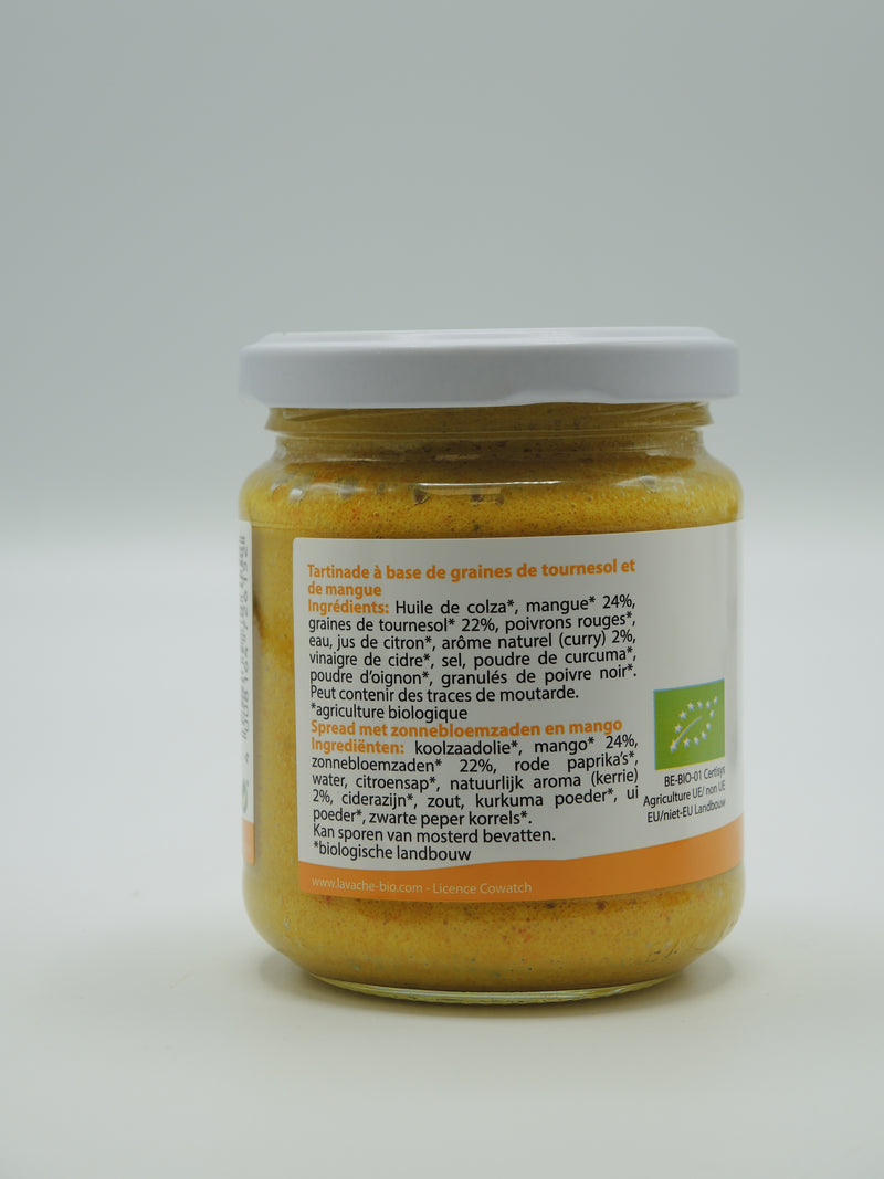 Tartinade mango curry, 190g, La vache qui regarde passer les trains