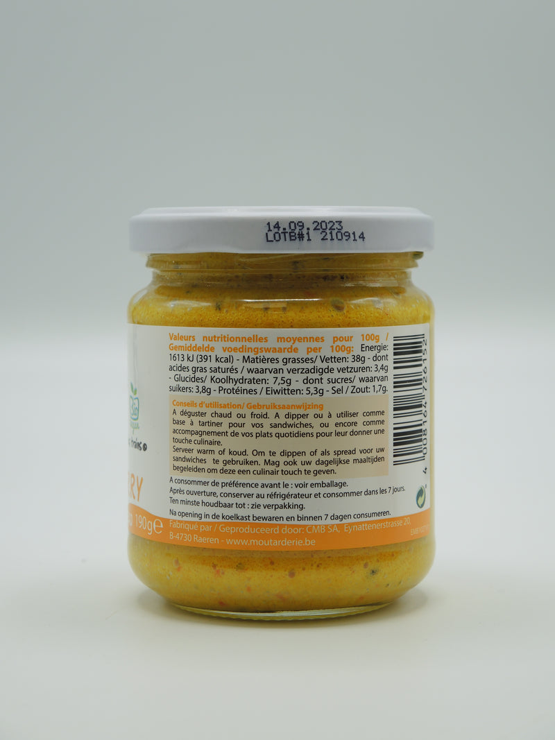 Tartinade mango curry, 190g, La vache qui regarde passer les trains