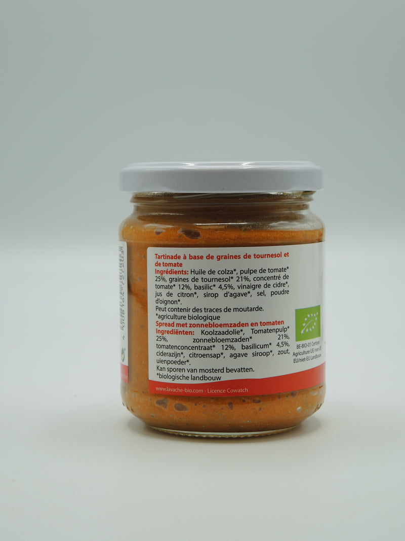 Tartinade tomato basilico, 190g, La vache qui regarde passer les trains