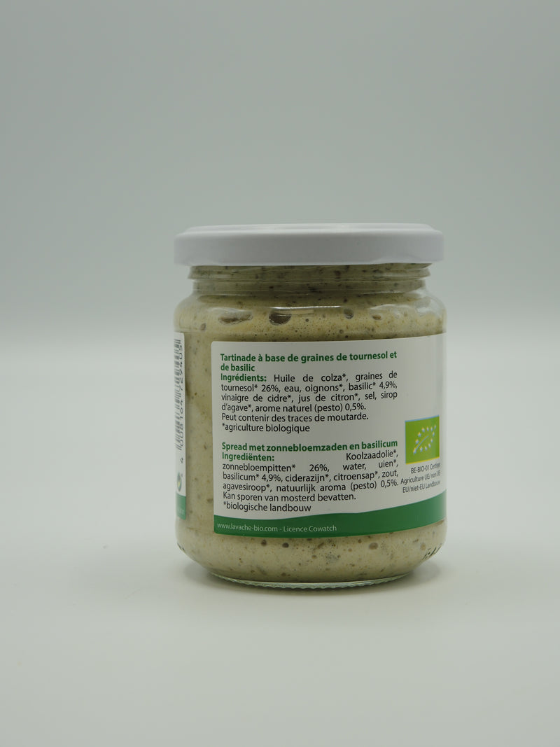 Tartinade basilico, 190g, La vache qui regarde passer les trains