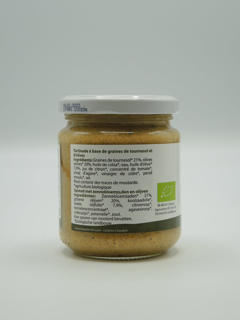 Tartinade green olive, 190g, La vache qui regarde passer les trains