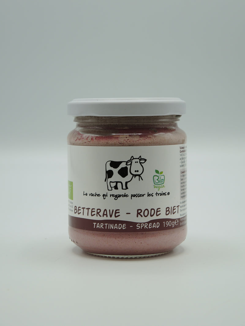 Tartinade betterave, 190g, La vache qui regarde passer les trains