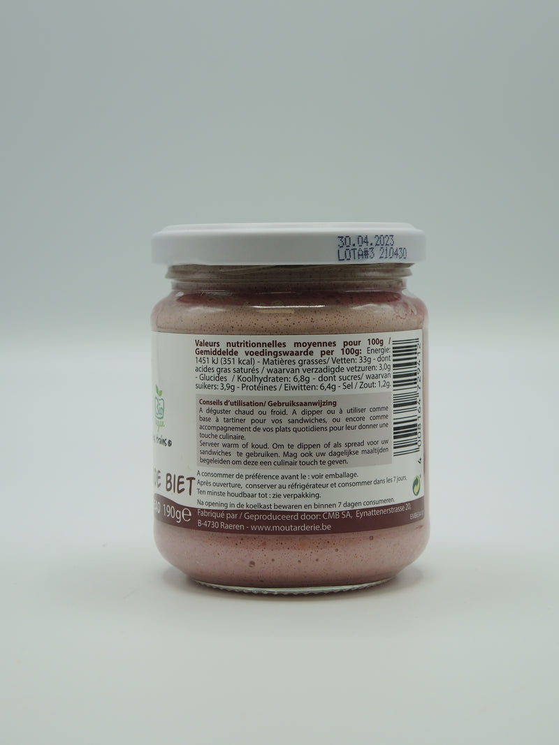 Tartinade betterave, 190g, La vache qui regarde passer les trains