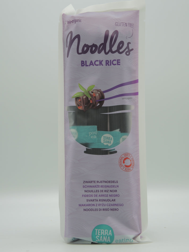 Nouilles de riz noir, 250g, Terra sana