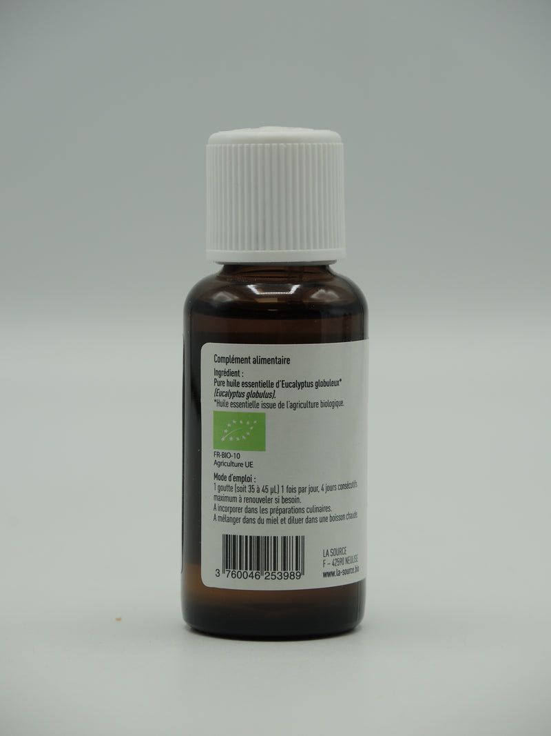 Huile essentielle bio eucalyptus globuleux - 30ml, Eolesens