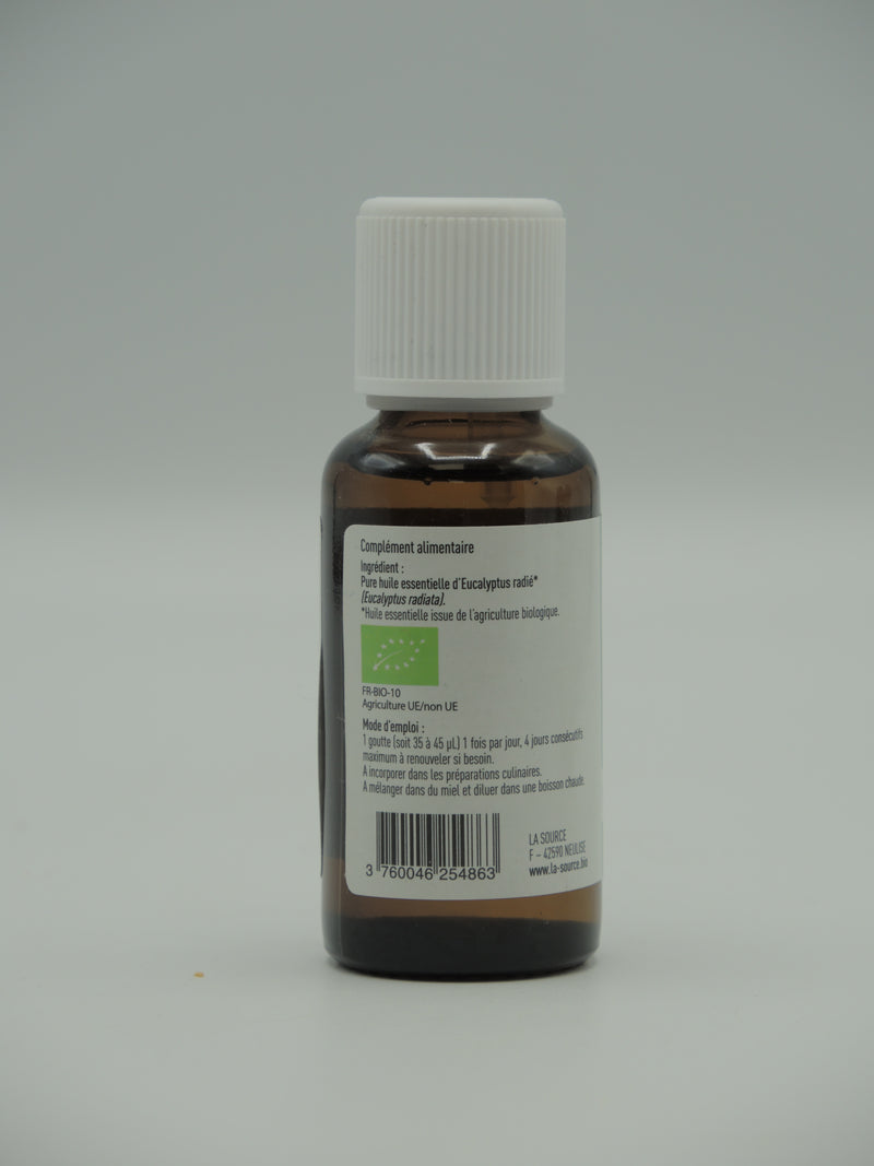 Huile essentielle bio eucalyptus radié - 30ml, Eolesens