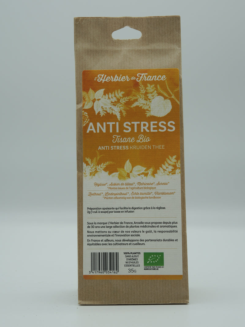 Anti-stress, tisane bio, 35g, l'Herbier de France