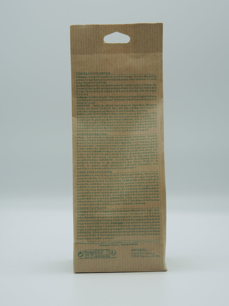 Détente, tisane bio, 35g, l'Herbier de France