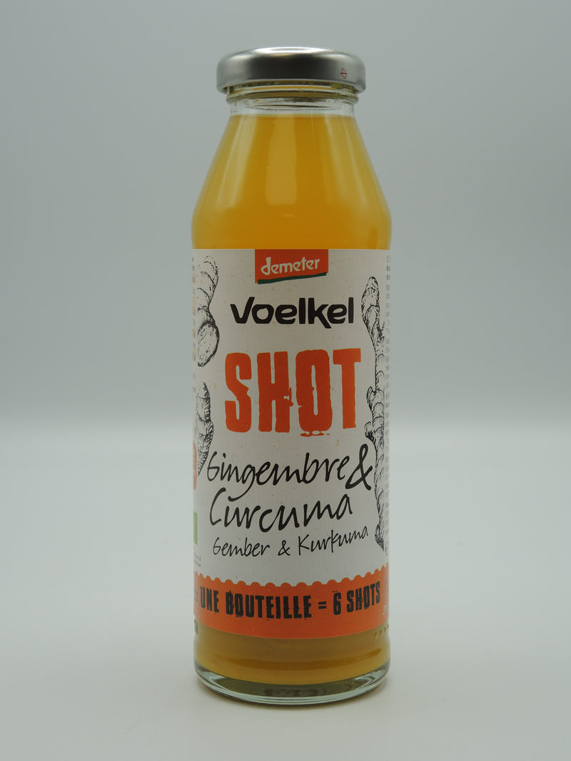 Shot gingembre & curcuma, 280ml, Voelkel