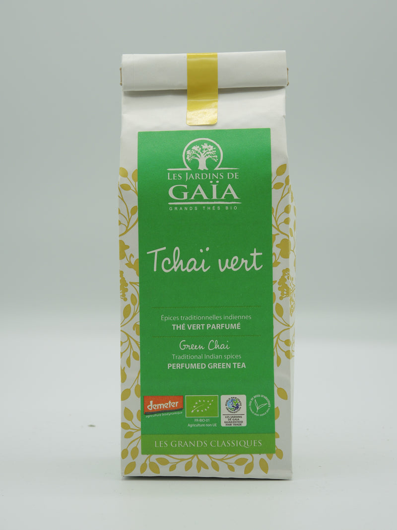 Thé vert Tchaï, 100g, Jardins de Gaïa