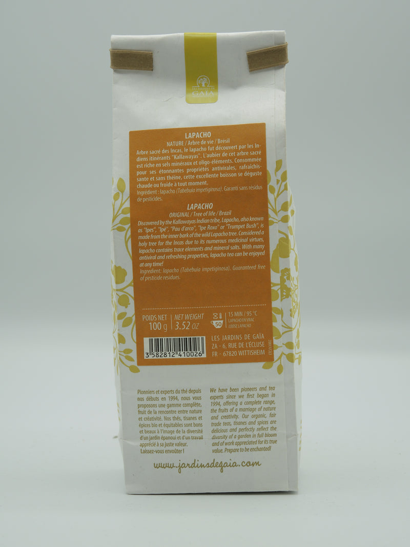 Lapacho, Arbre de vie, 100g, Jardins de Gaïa