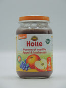 Pomme et myrtille, 190g, Holle