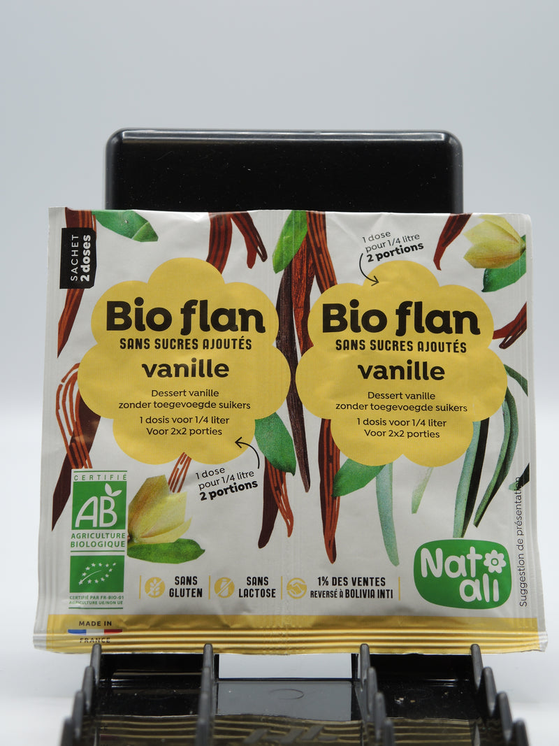 BIO-FLAN VANILLE, 2x4g, Natali