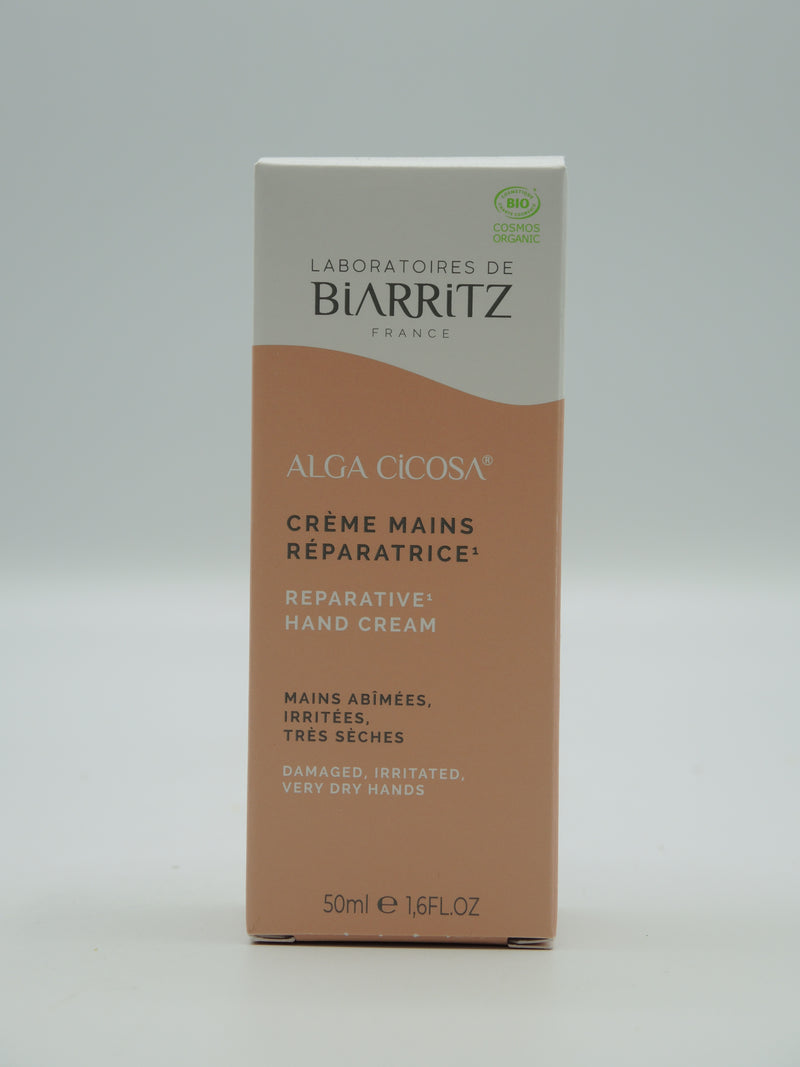 CRÈME MAINS RÉPARATRICE CERTIFIÉE BIO, 50ml, Laboratoires de Biarritz