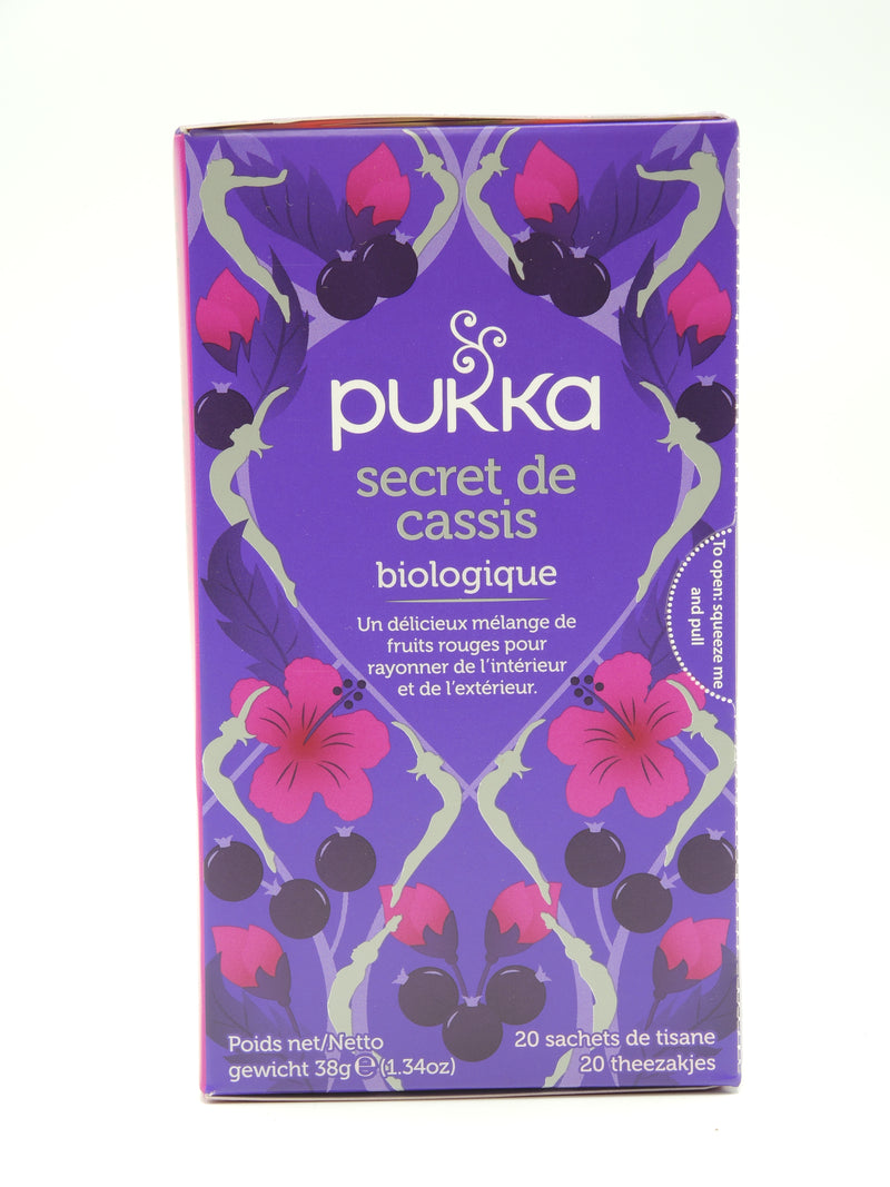 Infusion Secret de cassis, Pukka, infusettes