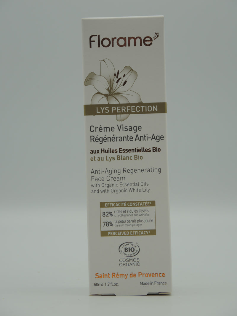 Crème Visage Régénérante Anti-Âge, 50ml, Florame