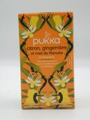 Infusion Citron, Gingembre et Miel de Manuka, Pukka, infusettes