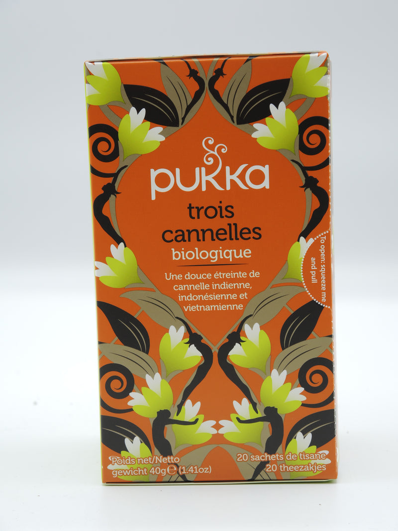 Infusion Trois cannelles, Pukka, infusettes