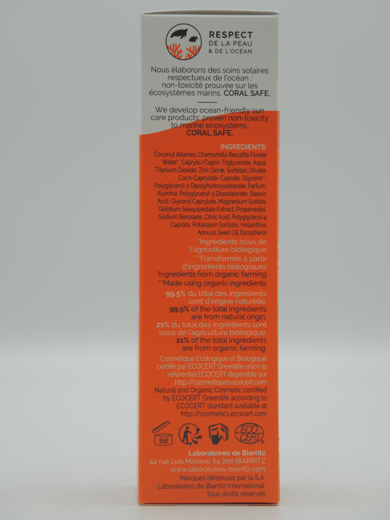 LAIT SOLAIRE SPF30 CERTIFIÉ BIO, 100ml, Laboratoires de Biarritz