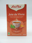 Infusion ayurvédique, Joie de vivre, basilic, zeste d'orange, piment, Yogi Tea, infusettes