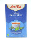 Infusion ayurvédique, Profonde respiration, eucalyptus, basilic, thym, Yogi Tea, infusettes