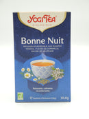 Infusion ayurvédique, Bonne nuit, fenouil, camomille, valériane, Yogi Tea, infusettes