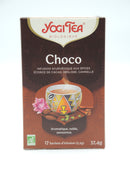 Infusion ayurvédique aux épices Choco, cacao, réglisse, cannelle, Yogi Tea, infusettes