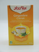 Infusion ayurvédique, Gingembre, citron, Yogi Tea, infusettes