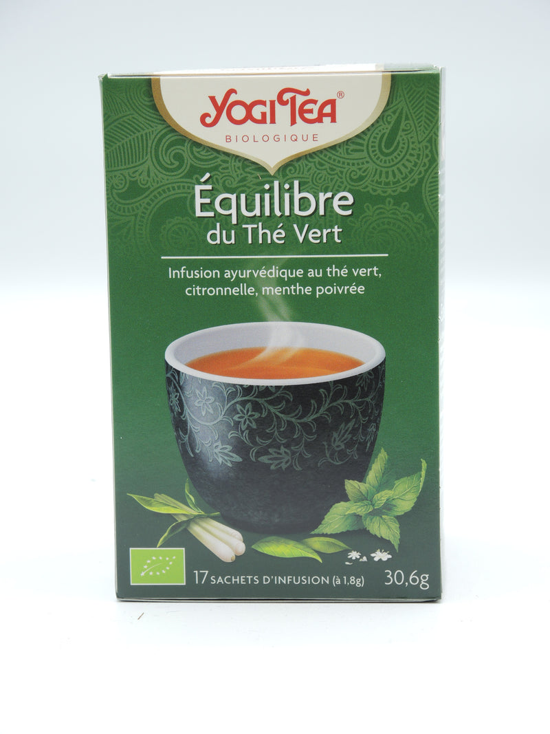 Infusion ayurvédique Harmonie du Thé Vert, Yogi Tea, infusettes
