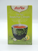 Infusion ayurvédique au Thé Vert, matcha, citron, citronnelle, Yogi Tea, infusettes