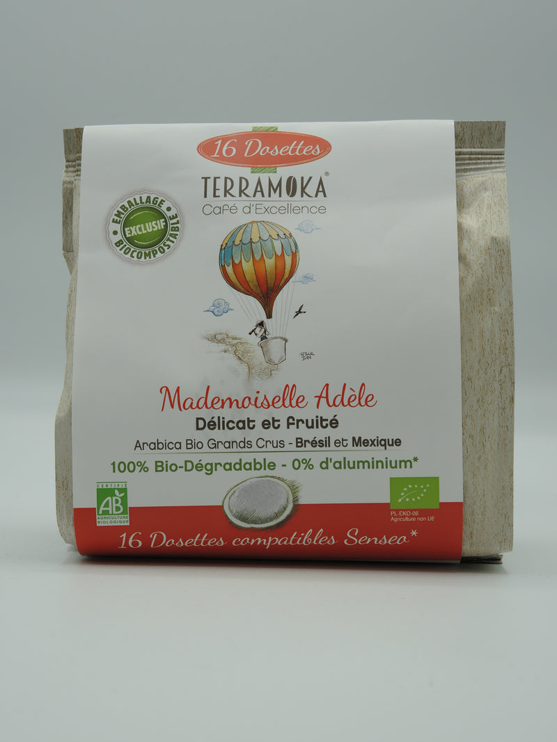 Café Dosettes Bio compatibles Senseo®, Terramoka Mademoiselle Adèle