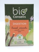 Infusion Digestion Fenouil, coriandre, camomille, verveine, réglisse, Bio Conseils