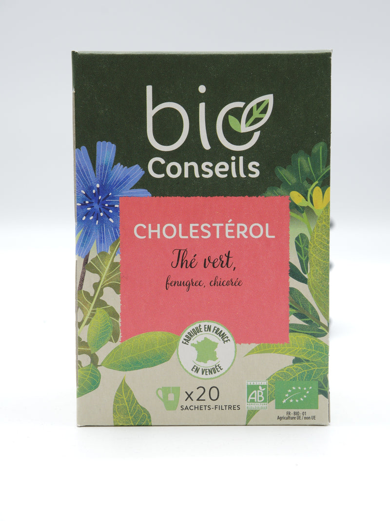 Infusion Cholestérol Thé vert, fenugrec, chicorée, Bio Conseils