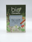 Infusion Respiration Thym, cannelle, cynorrhodon, menthe poivrée, réglisse, pin, Bio Conseils