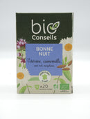 Infusion Bonne nuit Verveine, camomille, anis vert, marjolaine, Bio Conseils