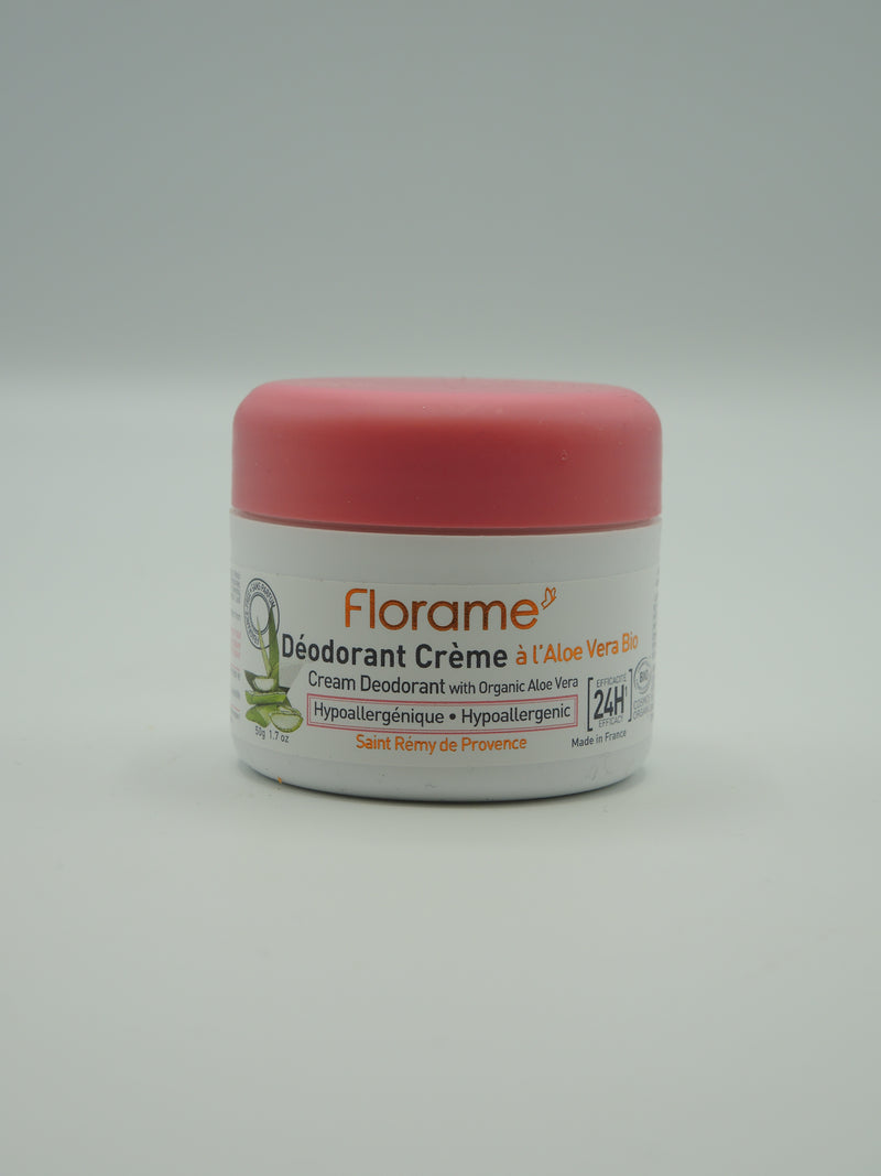 Déodorant Crème Hypoallergénique, 50g, Florame