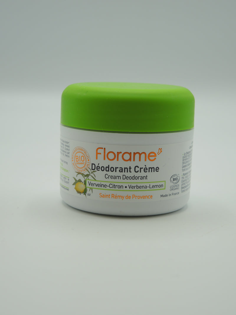 Déodorant Crème Verveine Citron, 50g, Florame