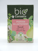 Maman allaitement Fenouil, mélisse, anis vert, menthe poivrée, thym, Bio Conseils