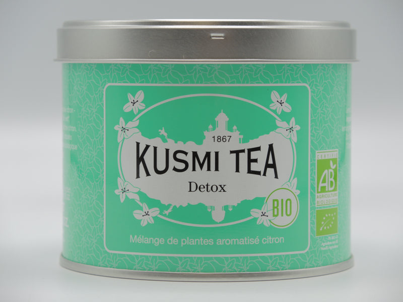 Detox bio Thé vert, maté, citron, Boîte 100 g, Kusmi Tea