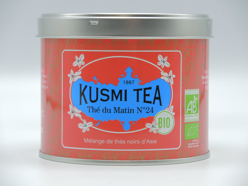 Thé du matin N°24 bio Thé noir d'Inde, Boîte 100 g, Kusmi Tea