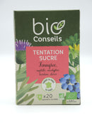 Infusion Tentation sucre Fenugrec, myrtille, eucalyptus, bardane, olivier, Bio Conseils