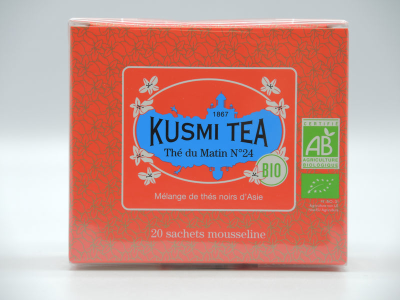 Thé du matin N°24 bio Thé noir d'Inde 20 sachets, Kusmi Tea