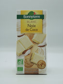 Chocolat BLANC NOIX DE COCO 100g, Bonneterre