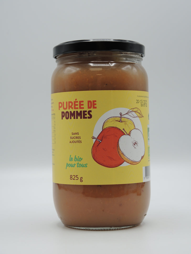 Purée de pommes, 825g, le Bio pour tous