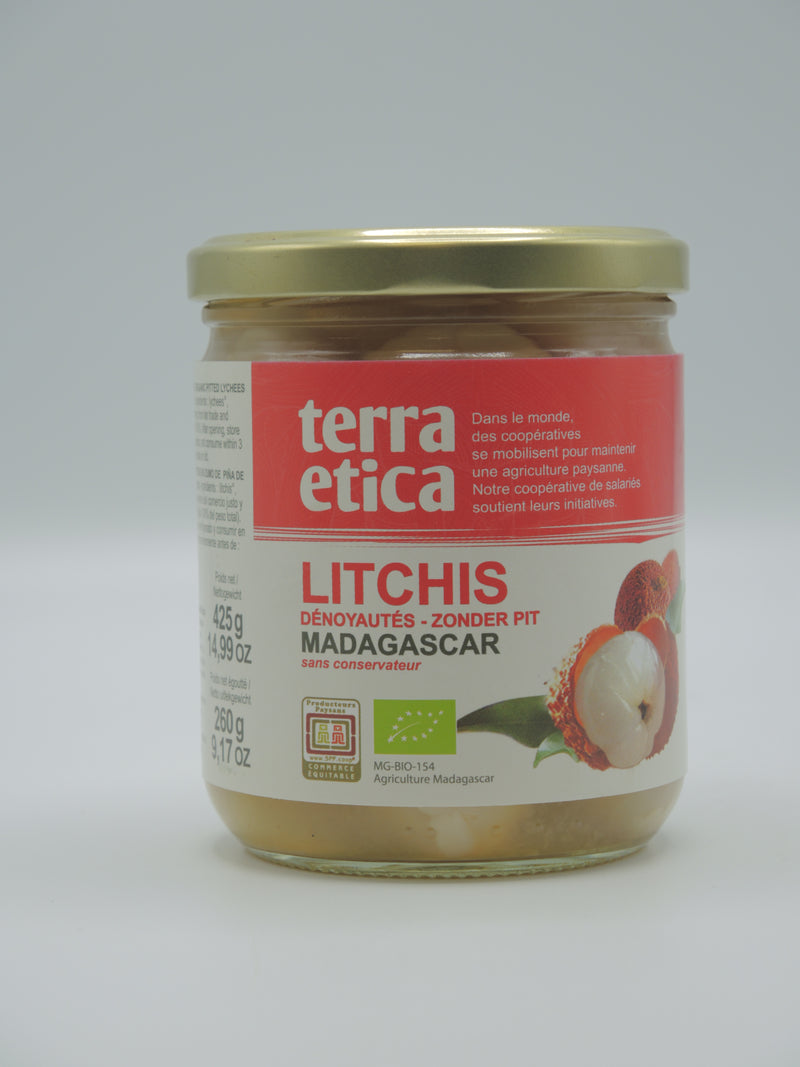 LITCHIS DÉNOYAUTÉS MADAGASCAR, 425g, Terra Etica