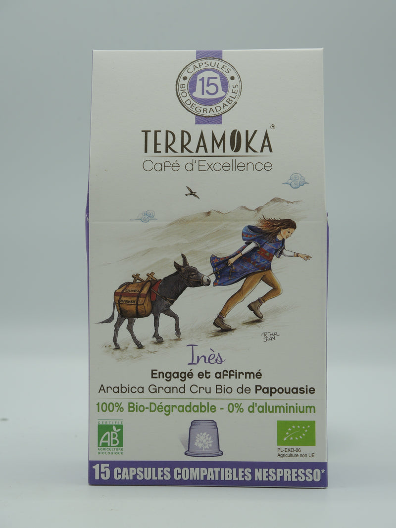 Café Capsules Biodégradables pour Nespresso®, Terramoka Inès
